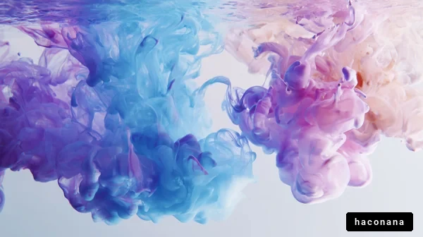 抽象的な水中アート