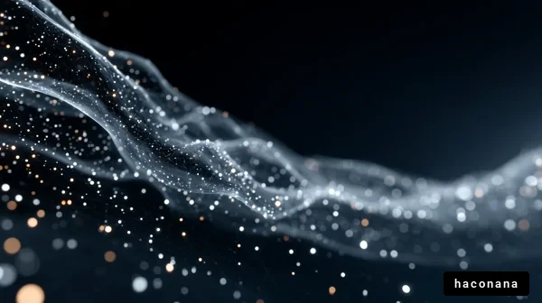抽象的な波と光の表現