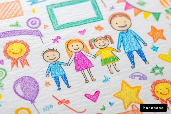 家族の楽しいイラスト