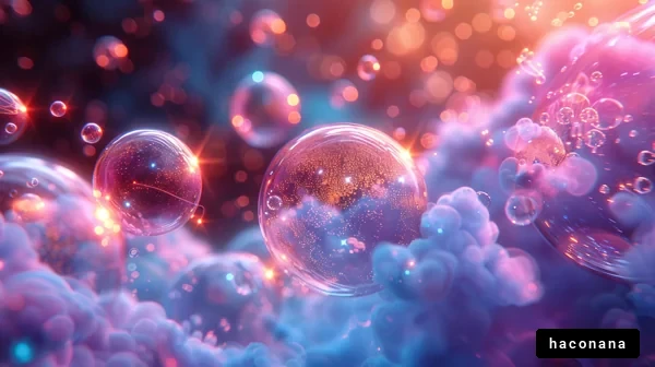 幻想的な泡の世界