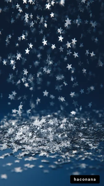 星が舞う幻想的な景色