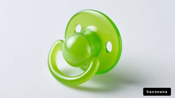 緑色の哺乳瓶の乳首