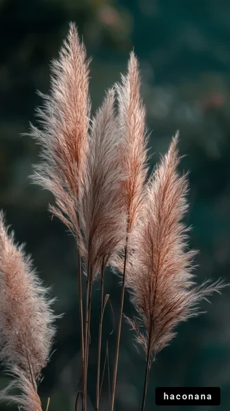 ふわふわの草花の穂