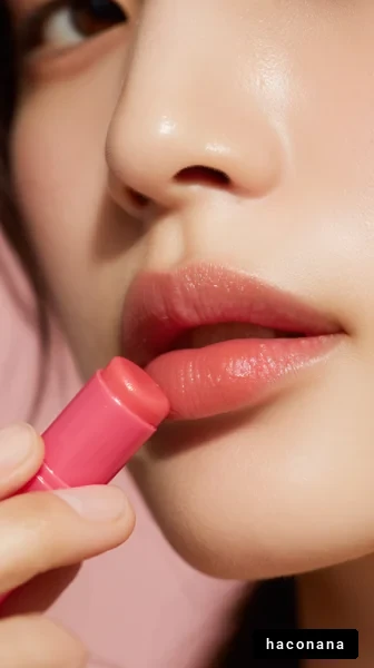 美しい唇のアップ写真