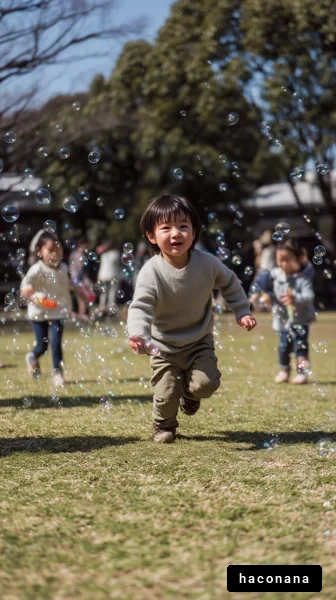 公園で遊ぶ子供たち