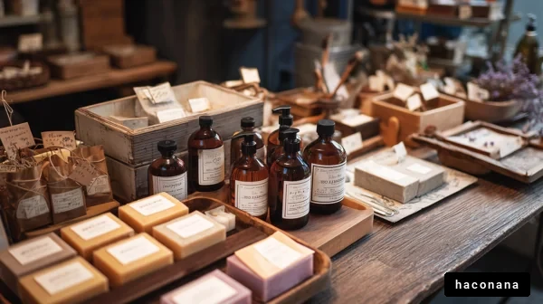 自然派コスメの店舗風景