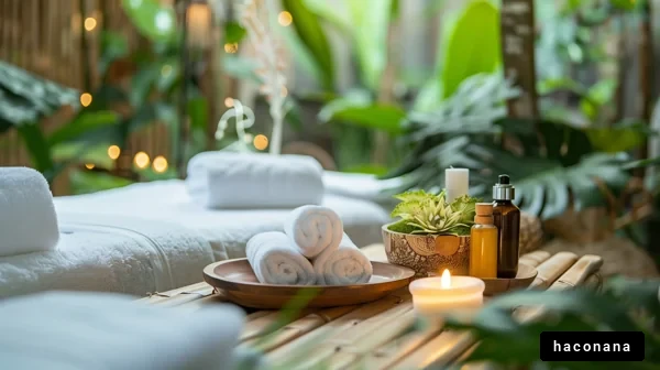 リラックスできるスパの風景