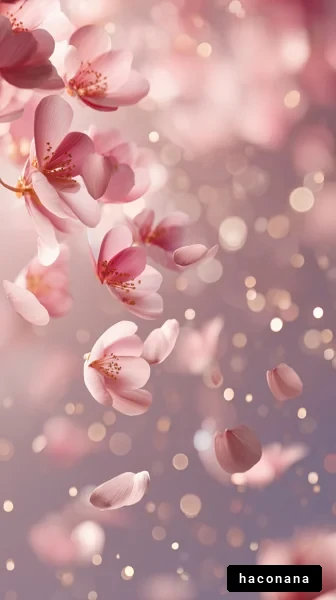 桜の花びらが舞う風景