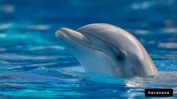 海の中の優雅なイルカ