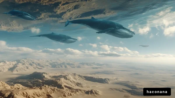 不思議な空のクジラたち