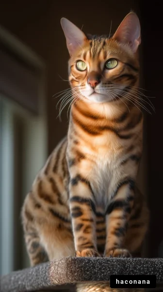 美しい模様の猫