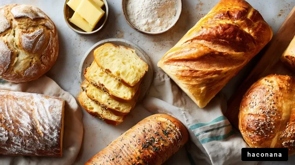 多彩なパンの盛り合わせ