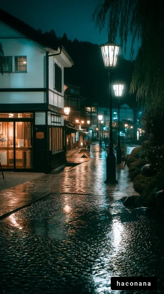 静かな夜の街並み