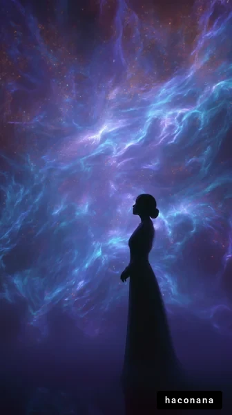 宇宙を感じるシルエット