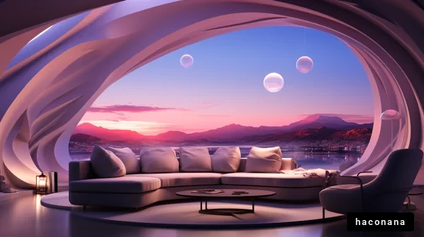 モダンなリビングルームの風景