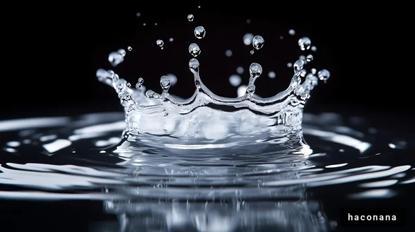 水しぶきの美しい瞬間