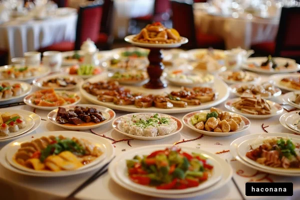 豊かな料理の饗宴