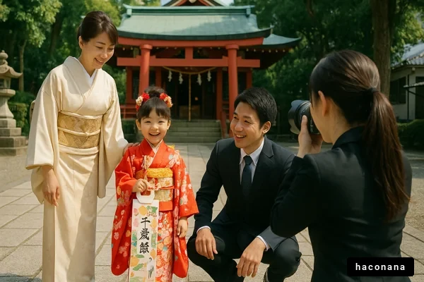 家族と子供の笑顔