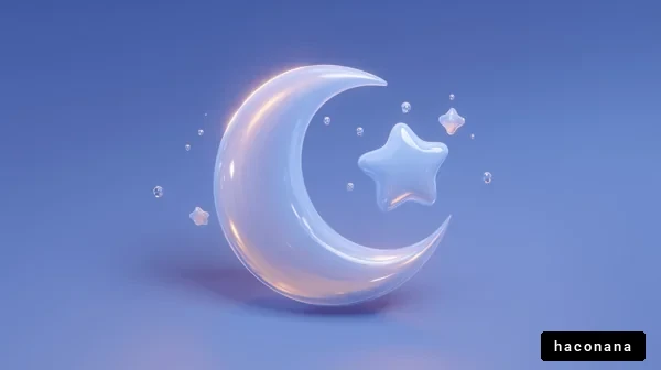 月と星の幻想的なデザイン