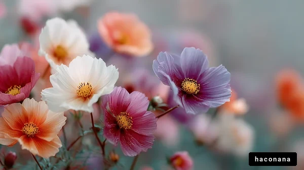 色とりどりの花々