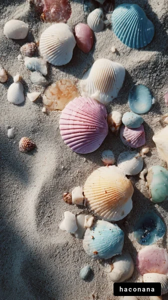 美しい貝殻の集まり