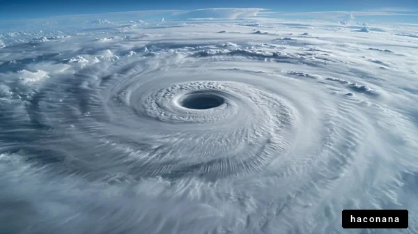 台風の圧巻の姿