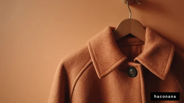 オレンジのコートのディテール