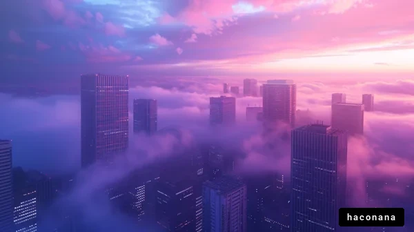 幻想的な都市の風景