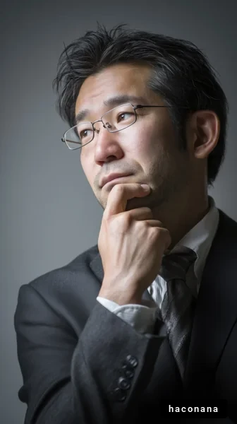 考えるビジネスマンの姿
