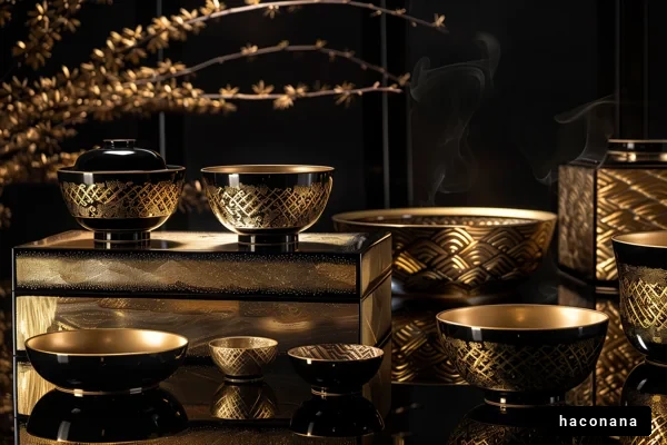 豪華な食器の美しさ