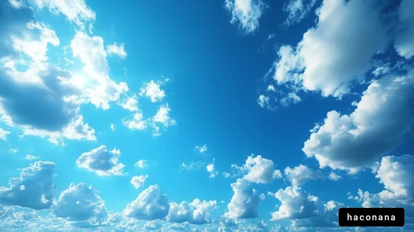 青空と雲の風景