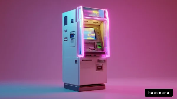 カラフルなATM機の画像