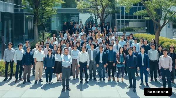 大勢のビジネス集団