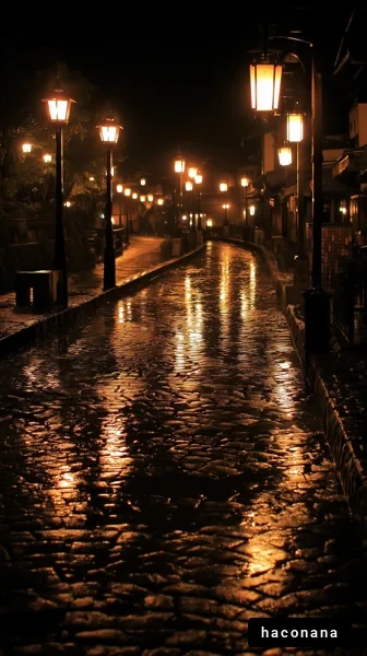 静かな夜の街並み