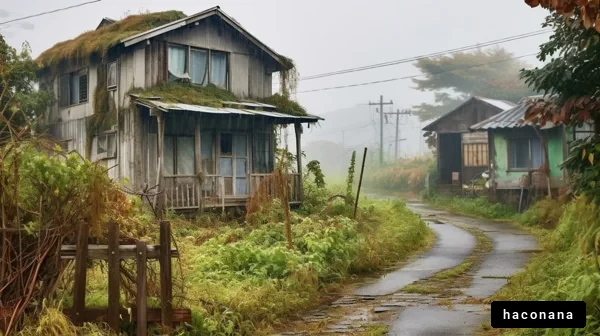 幽霊屋敷の風景