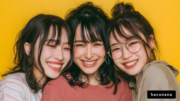 笑顔が輝く仲良し女子達