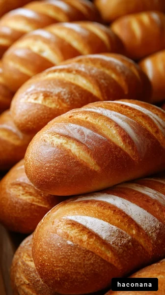 焼き立てのパンの風景