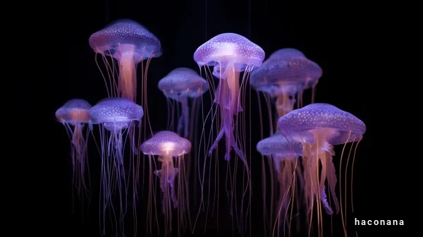 神秘的なクラゲの群れ