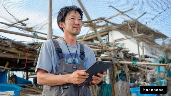 漁業の現場での作業