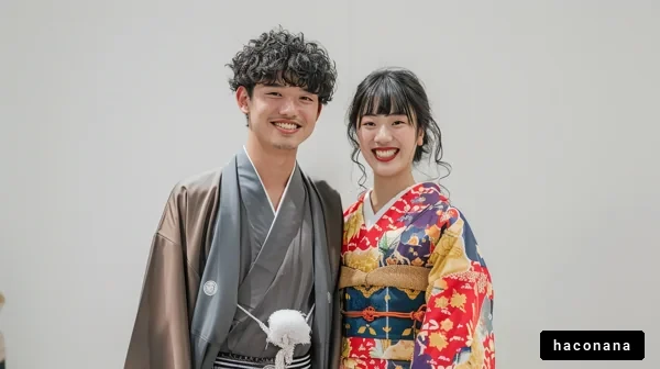 美しい着物姿の二人