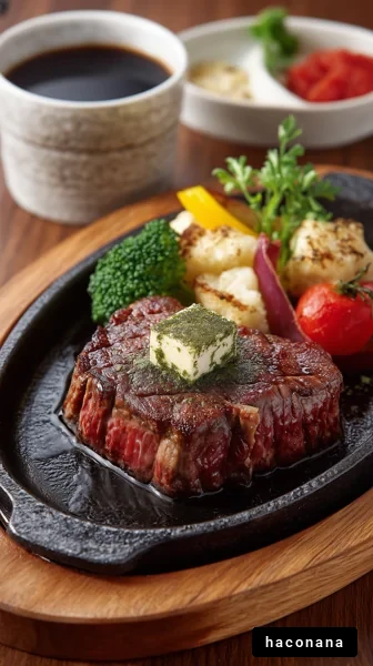 美味しいステーキと野菜