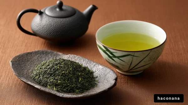 日本の緑茶とティーポット