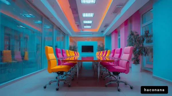 カラフルな会議室