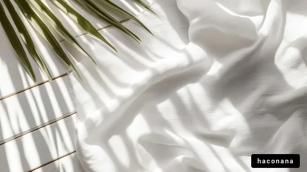 白い布と光の影