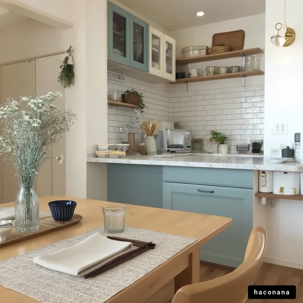 シンプルで開放的なキッチン