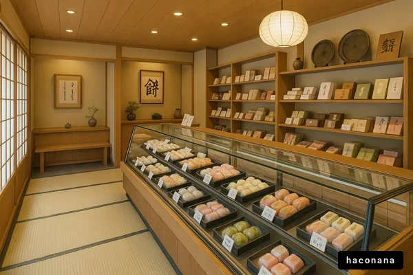 和菓子店の穏やかな雰囲気
