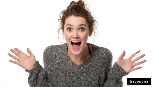 驚きと喜びの表情