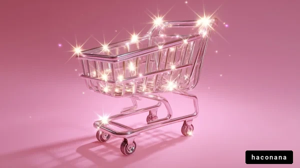 キラキラのショッピングカート