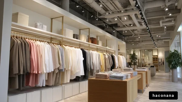スタイリッシュな衣料品店