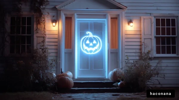 ハロウィンの夜の家